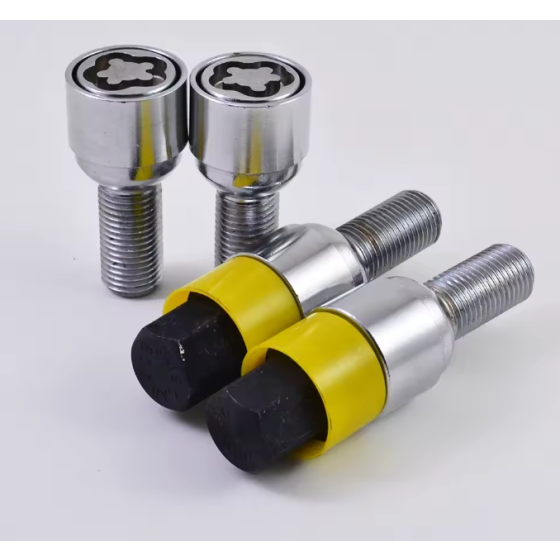 RIDEDYN 4-Piece Wheel Lug Bolts Compatible with Select BMW Applications – Automotive Wheel Fasteners, Replacement Lug Bolts for Compatible BMW Wheel Hubs